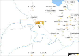 map of Deita