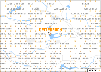 map of Deitenbach