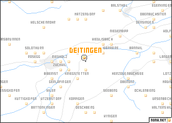 map of Deitingen