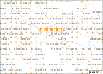 map of Deiyannewela