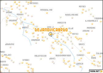 map of Dejanovica Brdo