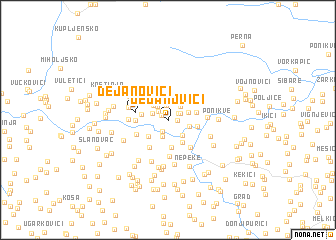 map of Dejanovići