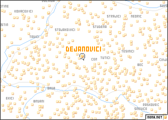 map of Dejanovići