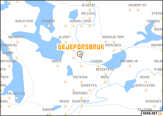 map of Dejeforsbruk