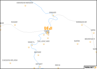 map of Dejī