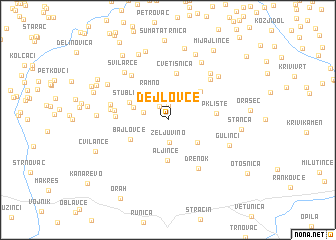 map of Dejlovce