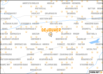 map of De Jouwer