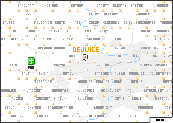 map of Dejvice