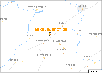 map of De Kalb Junction