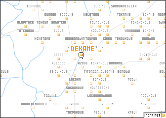 map of Dékamé
