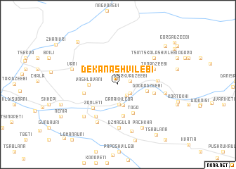 map of Dekanashvilebi