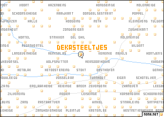 map of De Kasteeltjes