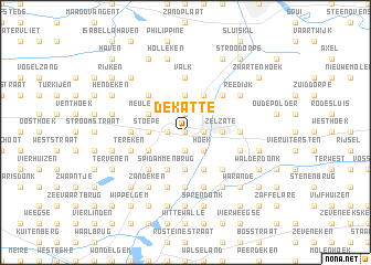 map of De Katte