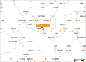 map of Dekbara