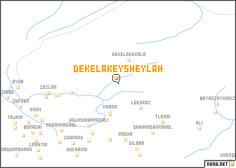 map of De Kelakey Sheylah