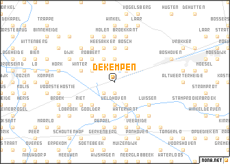 map of De Kempen