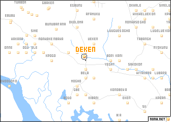 map of Deken