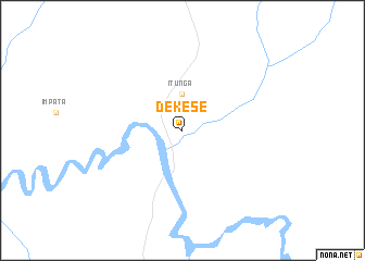 map of Dekese