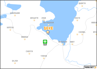 map of Dekʼē