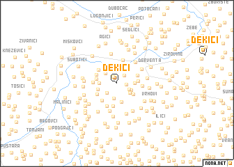 map of Ðekići