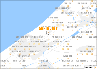 map of De Kieviet