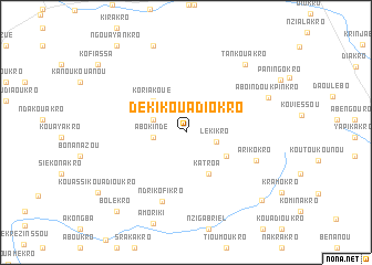 map of Déki-Kouadiokro