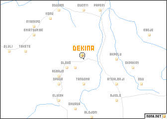 map of Dekina
