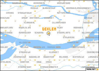 map of De Klem