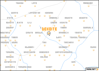 map of Dékoïté