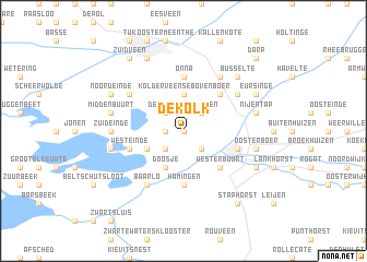 map of De Kolk