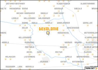 map of De Kolonie