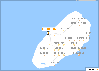 map of De Koog