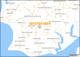 map of Dekordeh Bah