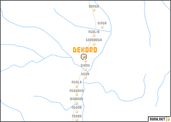 map of Dekoro