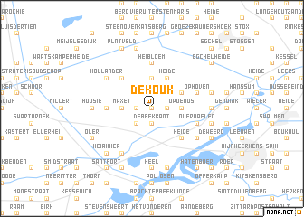 map of De Kouk