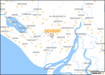 map of Dékouri