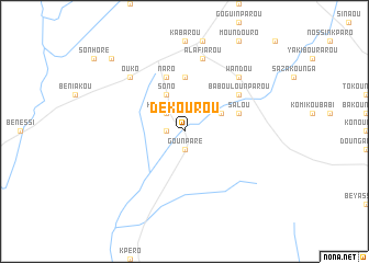 map of Dékourou