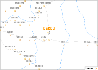 map of Dekou