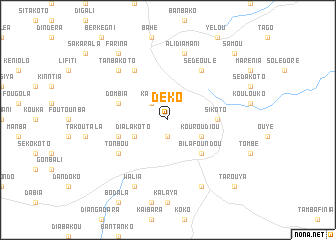 map of Déko