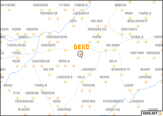 map of Déko