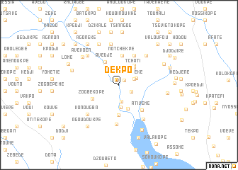 map of Dékpo