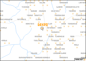 map of Dékpo