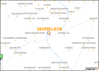 map of Dekra el Azib