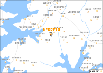 map of Dékréta