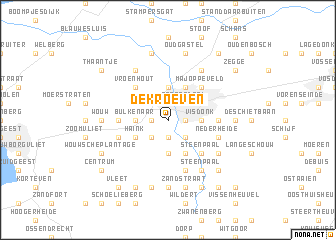 map of De Kroeven