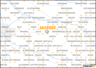 map of De Kroon