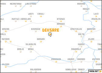 map of Dekšāre