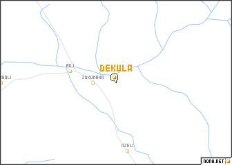 map of Dekula