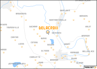 map of Delacroix