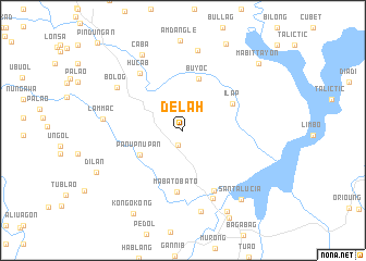 map of Delah